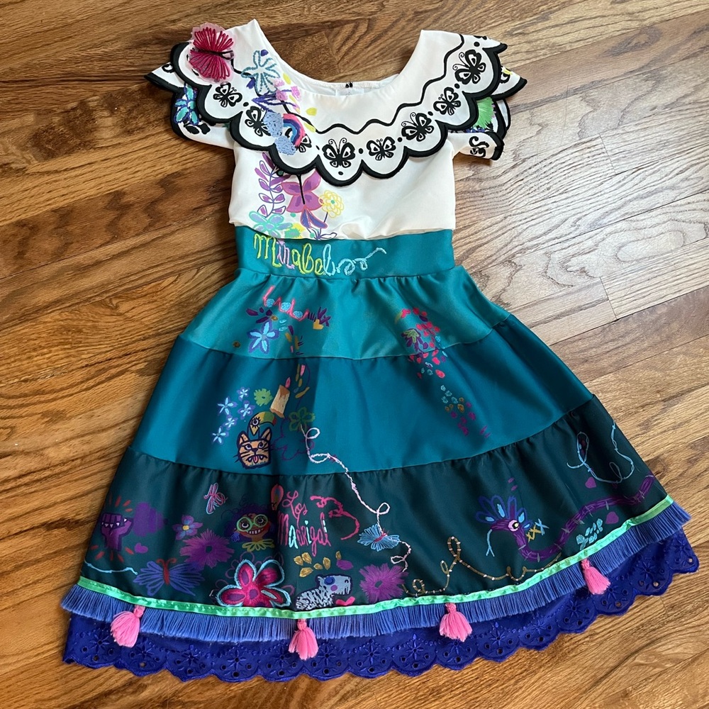 Disney Mirabel Colorful Kids Costume Dress